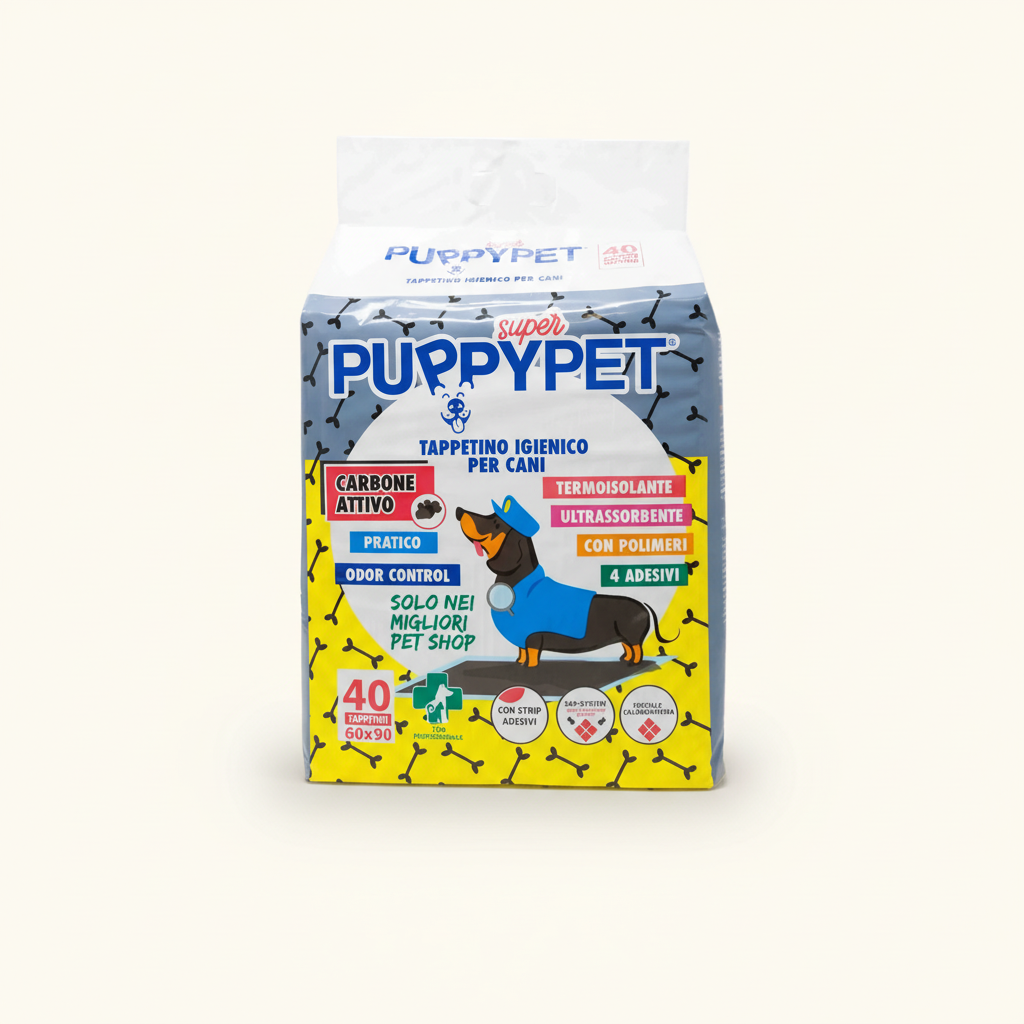 Traversine per Cani al Carbone Attivo 60x90 40 Pezzi