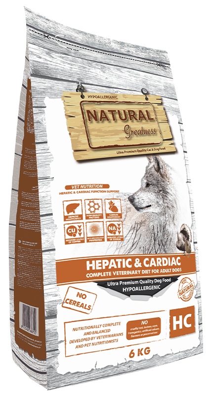 Natural Greatness cibo secco Cane INSUFFICIENZA EPATICA e CARDIACA