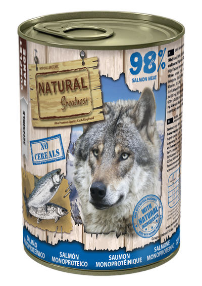Natural Greatness cibo umido SALMONE MONOPROTEICO