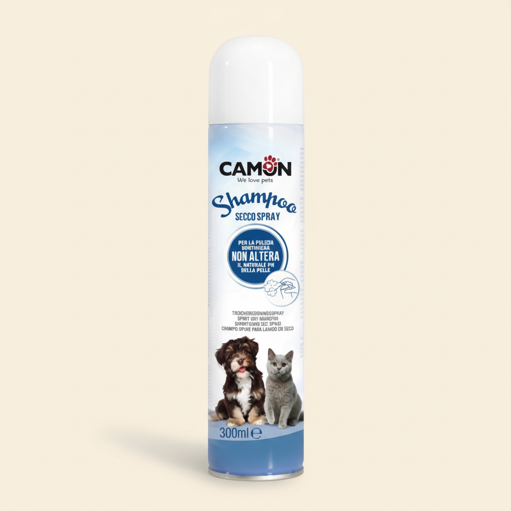 Camon Shampoo Secco Spray Per Cani e Gatti 300 ML