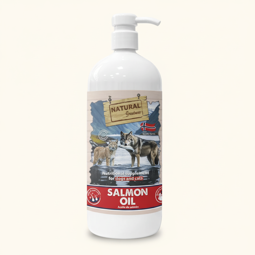 Olio di salmone dei fiordi norvegesi integratore pelo e pelle - Natural Greatness