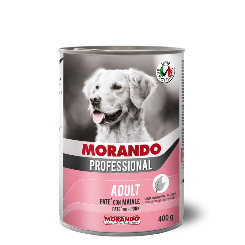 Morando Professional Cibo umido cane PATè CON MAIALE 400g