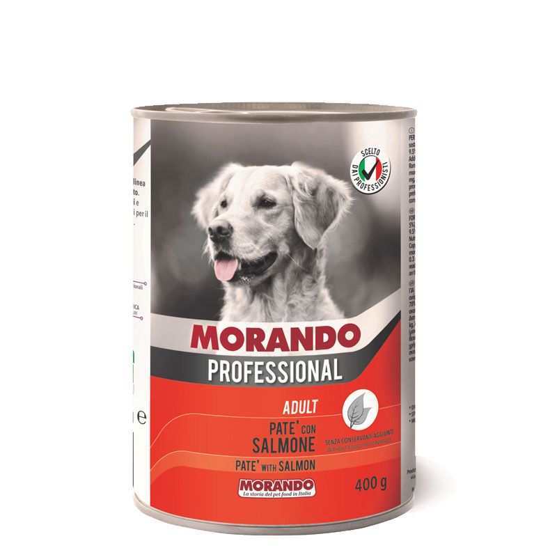 Morando Professional Cibo umido cane PATè CON SALMONE 400g