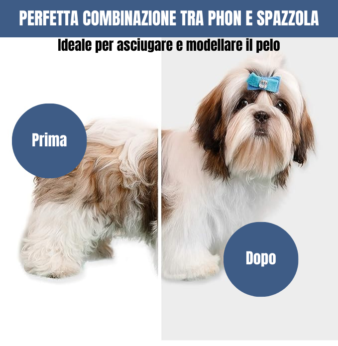 Spazzola Asciugatrice 2 in 1 | Cani e Gatti