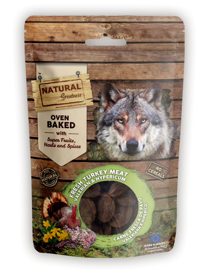 Natural Greatness Snack TACCHINO FRESCO, VALERIANA E IPERICO gr 100