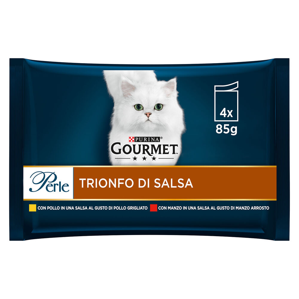 Purina Gourmet Perle Trionfo di Salsa Pollo e Manzo