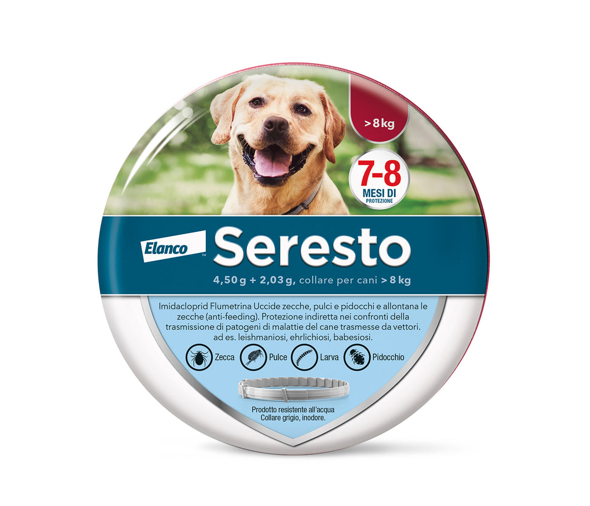 Seresto Collare Antiparassitario Per Cani Superiori A 8 Kg