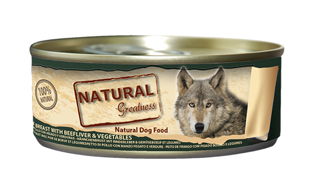 Natural Greatness cibo umido PETTO DI POLLO CON FEGATO E VERDURE 156g