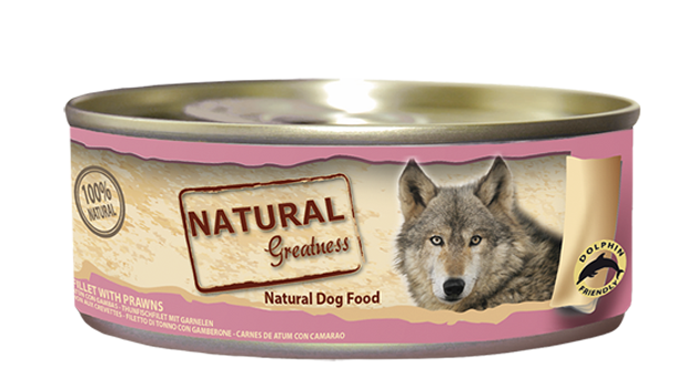 Natural Greatness Cibo Umido FILETTO DI TONNO CON GAMBERI 156 g.