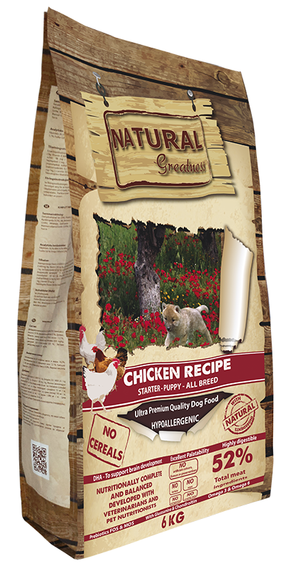 Natural Greatness Starter-Puppy All Breed Chicken Recipe