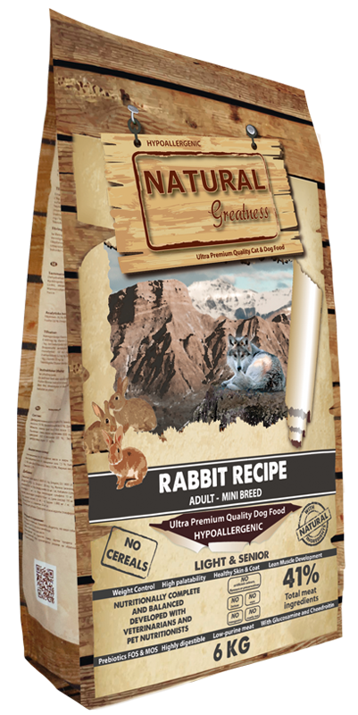 Natural Greatness Adult Mini Light & Senior Rabbit Recipe 2 Kg