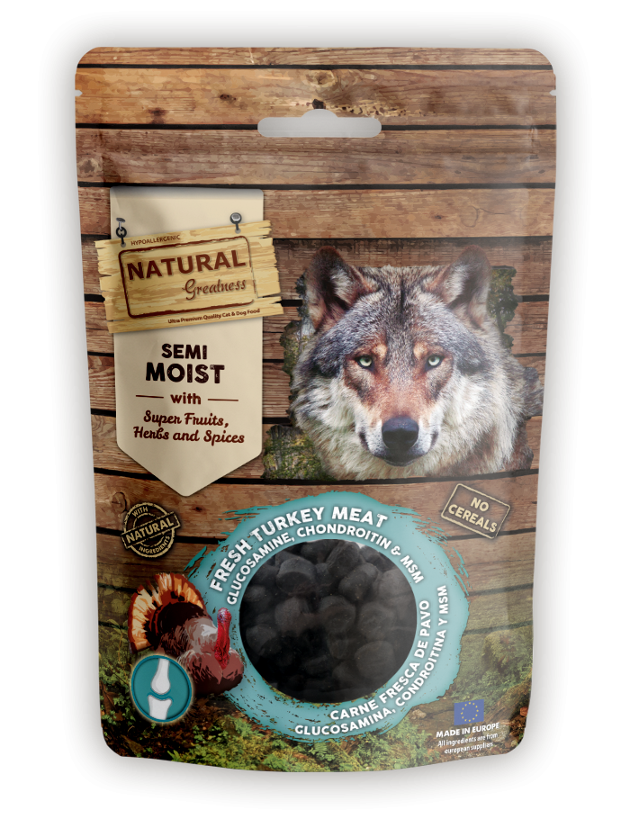 Natural Greatness Snack cane TACCHINO FRESCO, GLUCOSAMINA, CONDROITINA E MSM gr 100