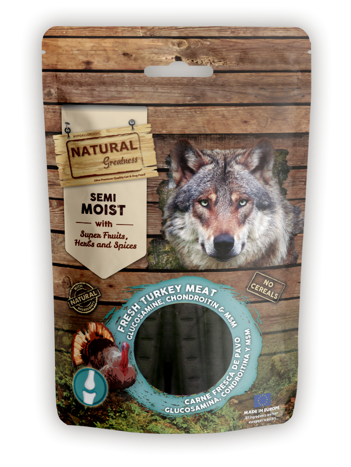 Natural Greatness Snack cane TACCHINO FRESCO, GLUCOSAMINA, CONDROITINA E MSM gr 150