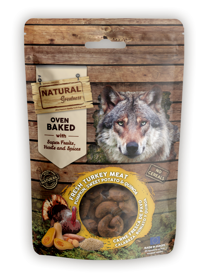 Natural Greatness Snack cane TACCHINO FRESCO, ZUCCA, PATATA DOLCE E QUINOA gr 100