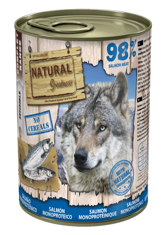 Natural Greatness cibo umido SALMONE MONOPROTEICO