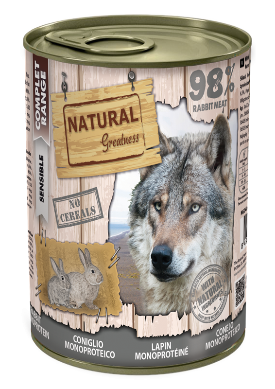 Natural Greatness cibo umido MONOPROTEICO CONIGLIO