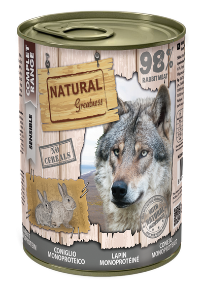 Natural Greatness cibo umido MONOPROTEICO CONIGLIO