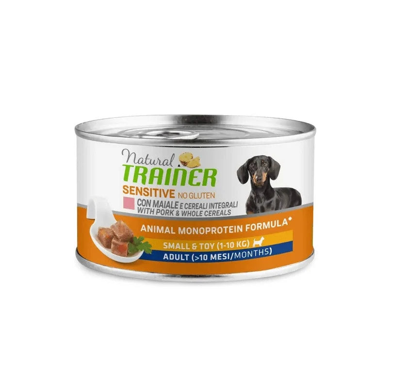 Natural Trainer cibo umido cane SENSITIVE MAIALE E CEREALI 150g