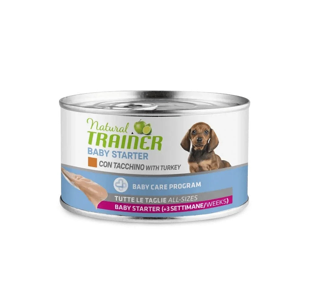 Natural Trainer cibo umido cane BABY STARTER TACCHINO 140g.