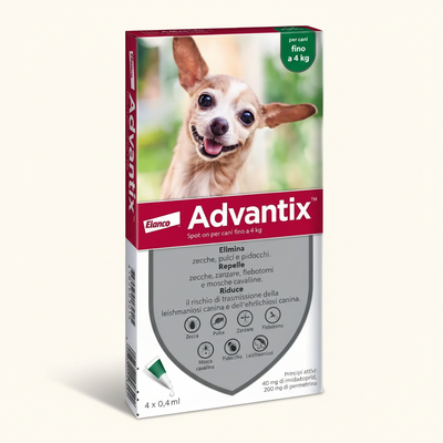 Advantix Spot On per cani fino a 4 KG conf. da 6 fialette