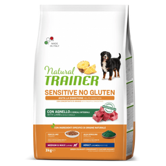 Natural Trainer Sensitive NoGluten Medium-Maxi Adult Agnello