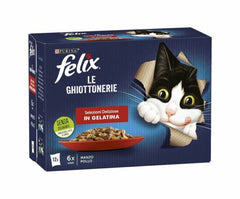 Purina Felix Le Ghiottonerie Multipack Manzo e Pollo