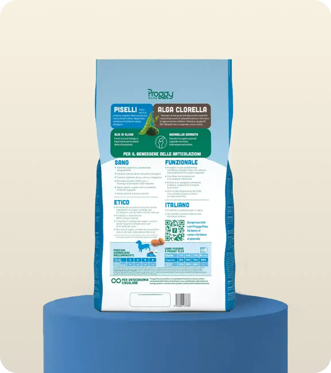 Proggy plus medio maxi crocchette cane piselli e alga clorella 2,2kg