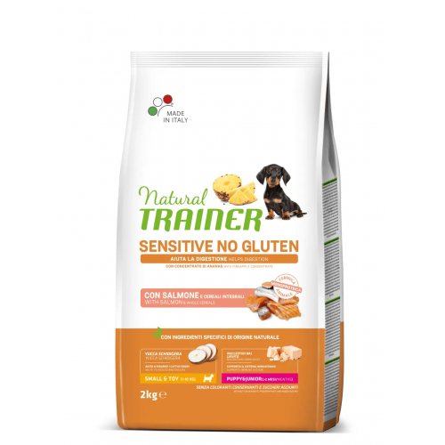 Natural Trainer Sensitive NoGluten Small-Toy Puppy Salmone